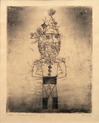 Picar o palhaço de Paul Klee